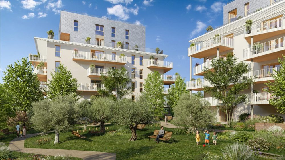 Résidence neuve avec jardin paysager à Nice, Côte d'Azur